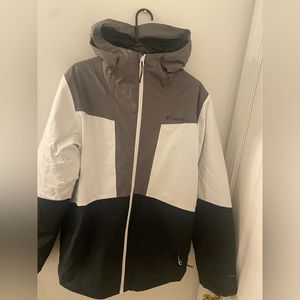 Columbia 2 in 1 Grey/White/Black Winter Jacket